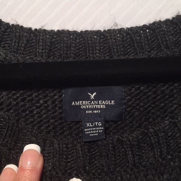 American Eagle Sweater | Grey Multi - Picture 2 of 3